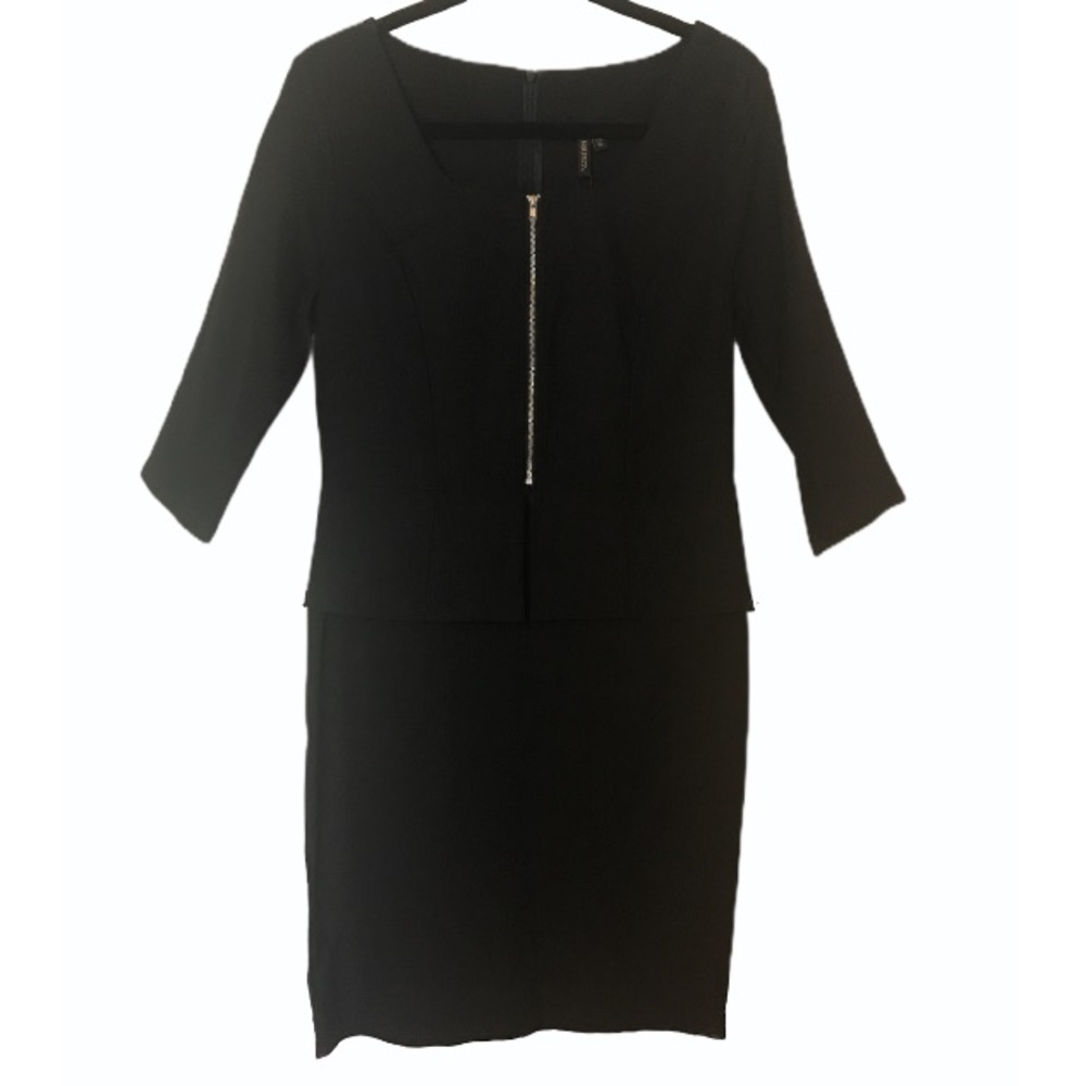 💥 MOVING SALE NWT Front Zip Black Dress XL